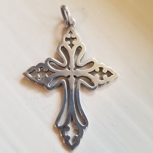 James Avery Retired Sterling Silver Cross Pendant